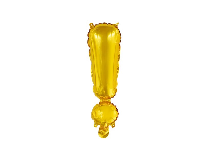 Folienballon Ä, Gold 41 Cm
