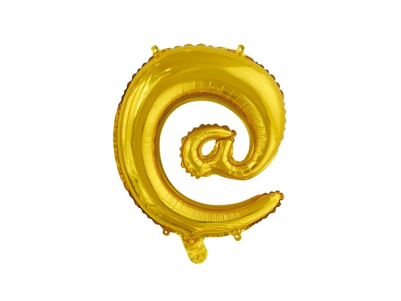 Folienballon Ä, Gold 41 Cm
