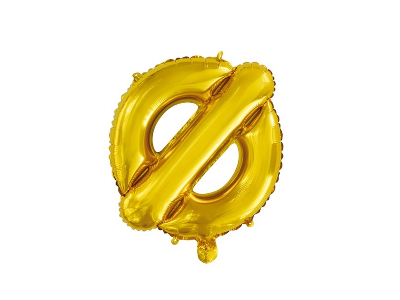 Folie Ballon Ø, Guld 41 Cm