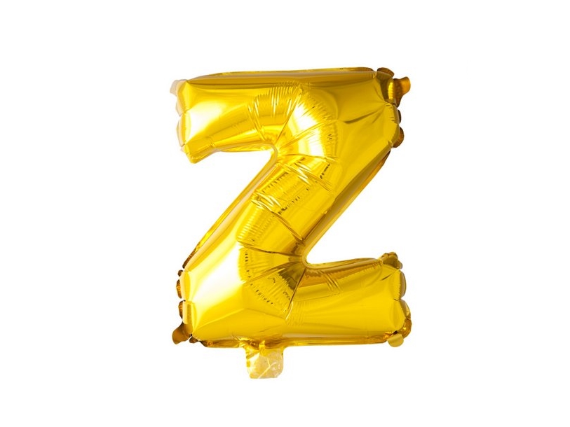 Folieballong Z, guld 41 cm | Skola & Hobby - Festdekorera - Ballonger | GameStuff