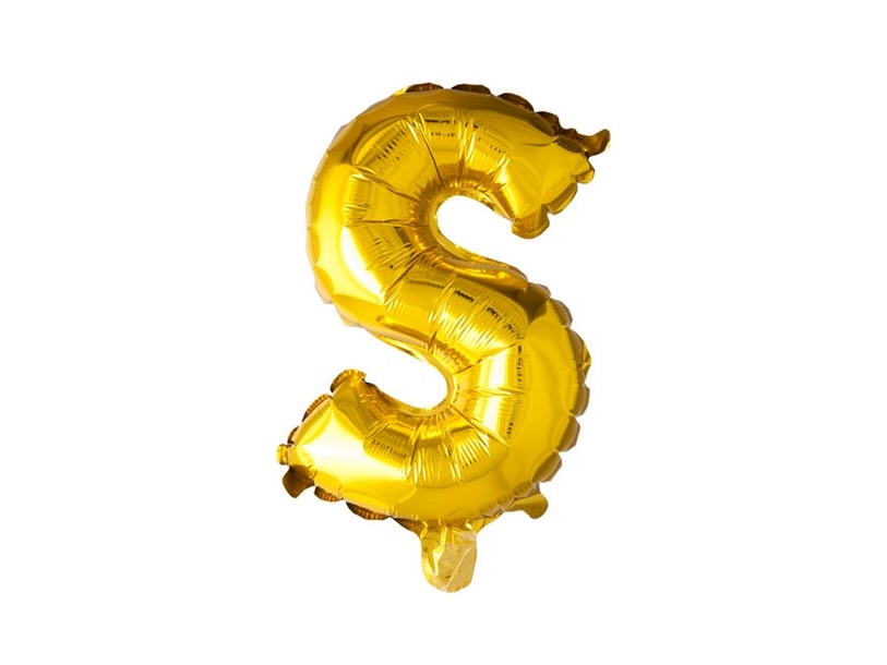 Folie Ballon S, Guld 41 Cm