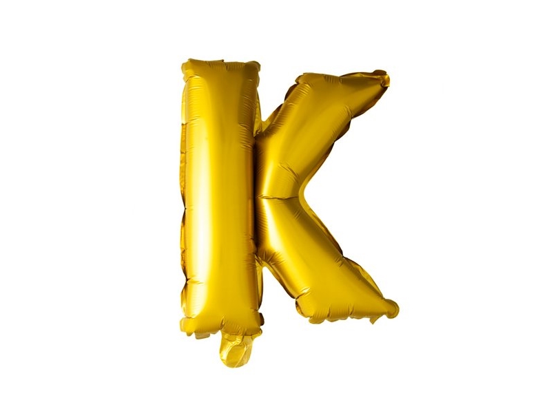 Folie Ballon K, Guld 41 Cm