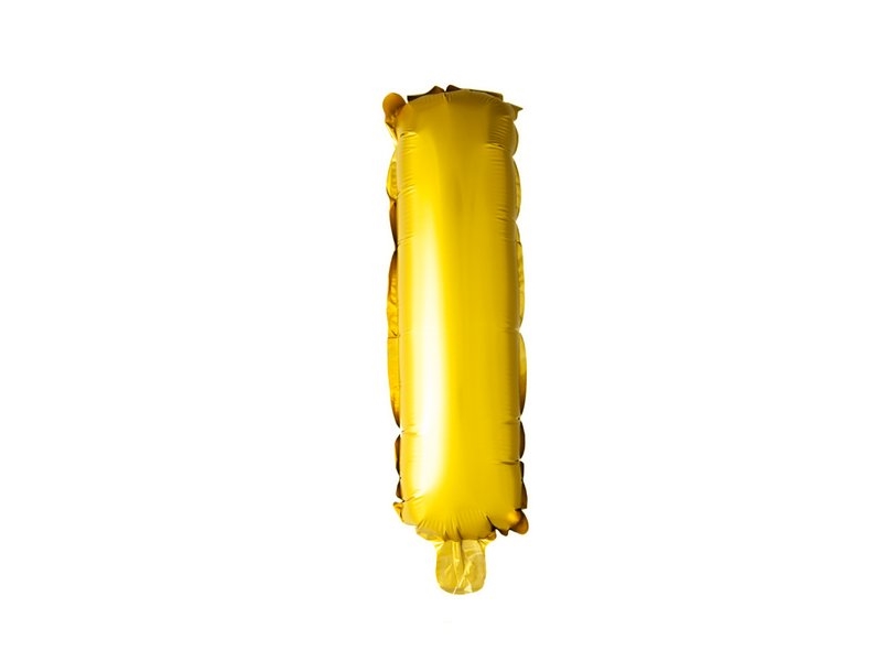 Folienballon Buchstabe I, Gold 41 Cm