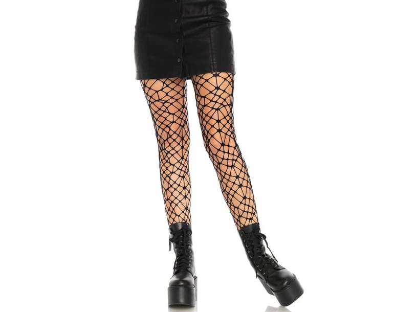 Schwarze Fantasy-Netzstrumpfhose