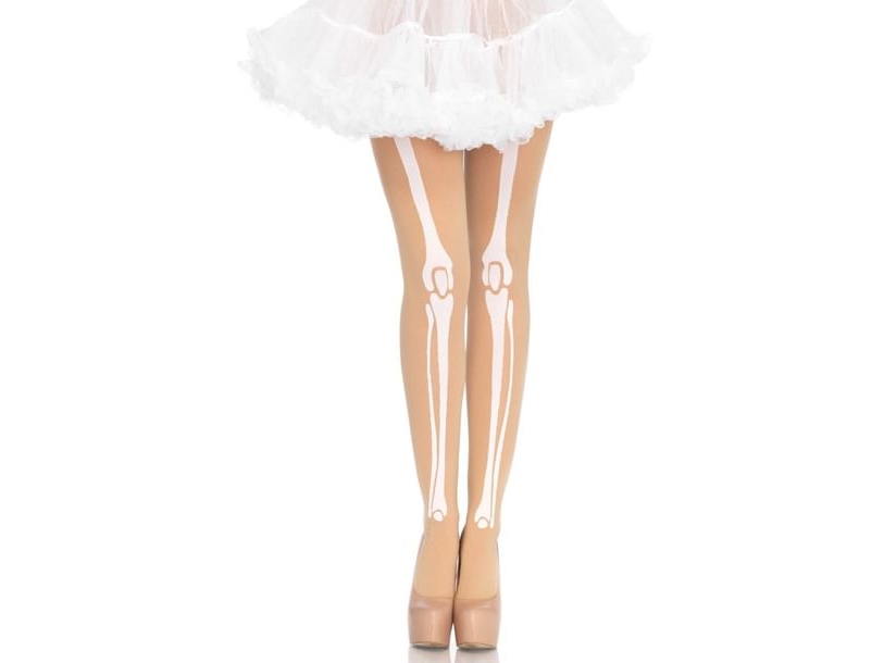 Beige Skelettstrumpfhose