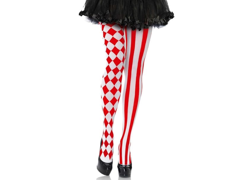 Strømpebukser Harlequin Røde Deluxe - One size