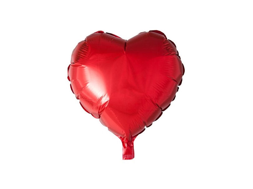 Roter Folienballon, Herz