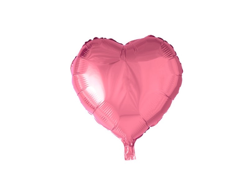 Pink Folieballon, Hjerte