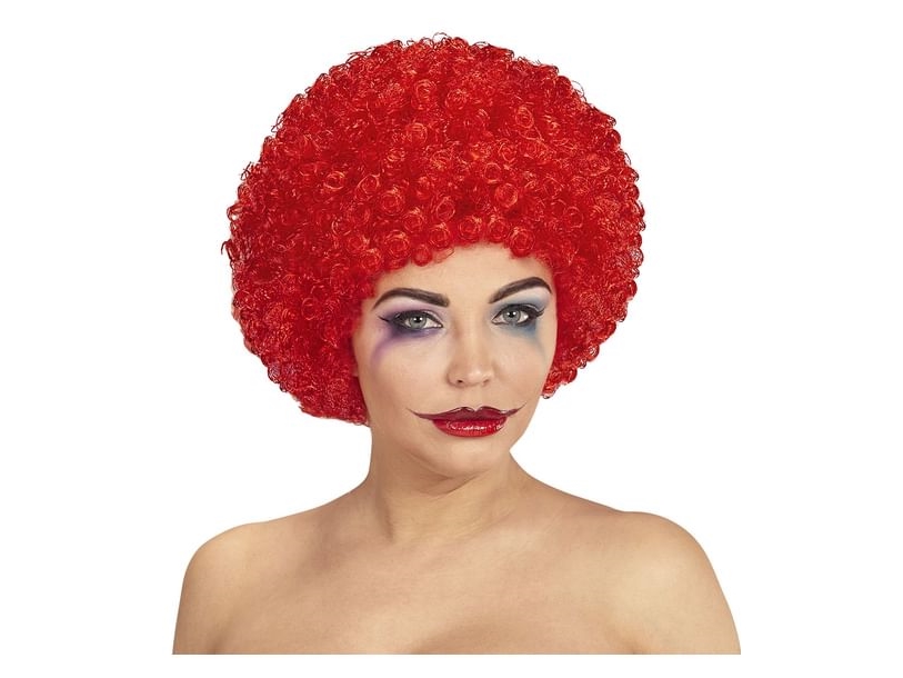 Rote Afro-Perücke