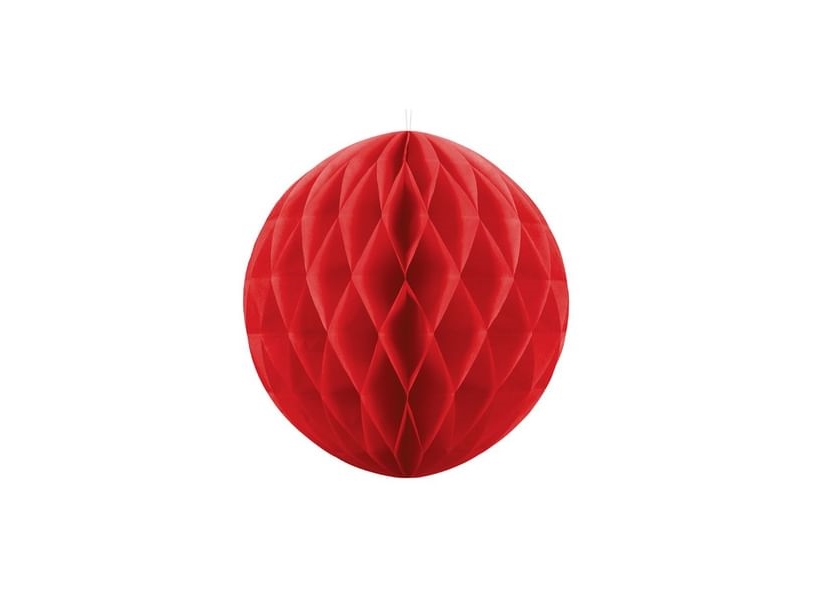 Roter Seidenpapierball, 30 Cm