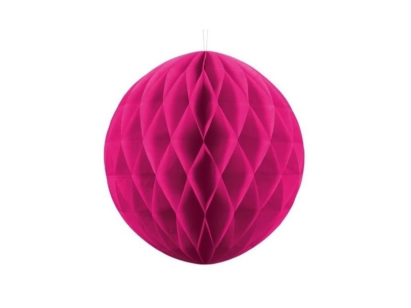 Pinkfarbener Seidenpapierball, 30 Cm