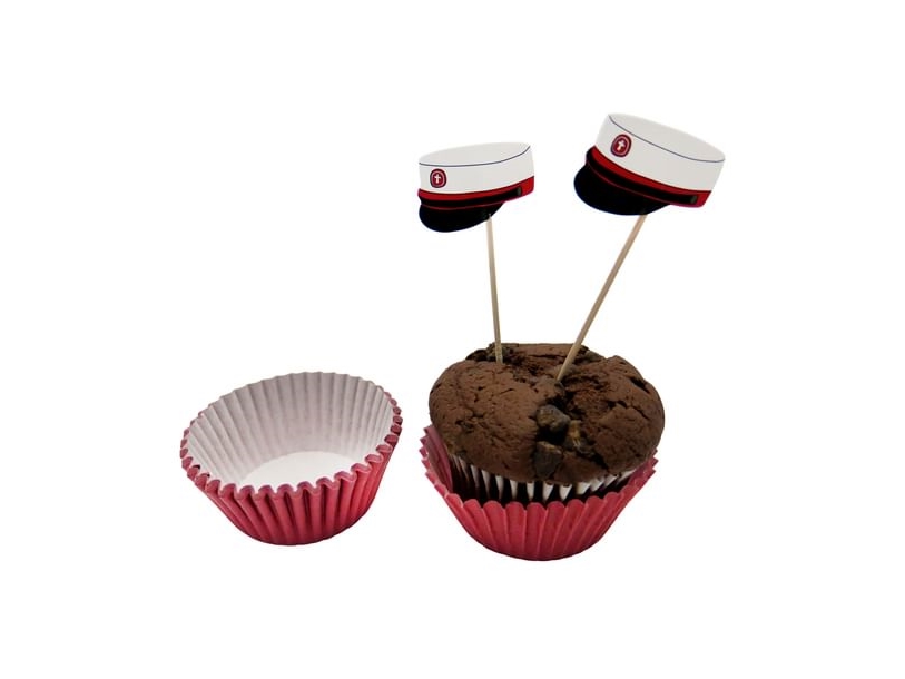 Student Muffinsforme Med Rød Hue