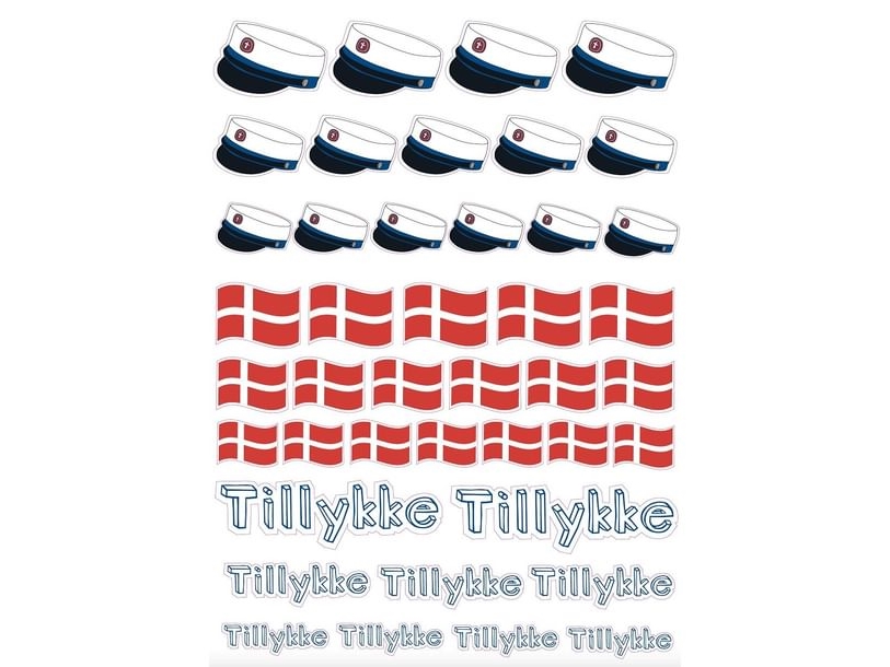 Student Stickers, Blå