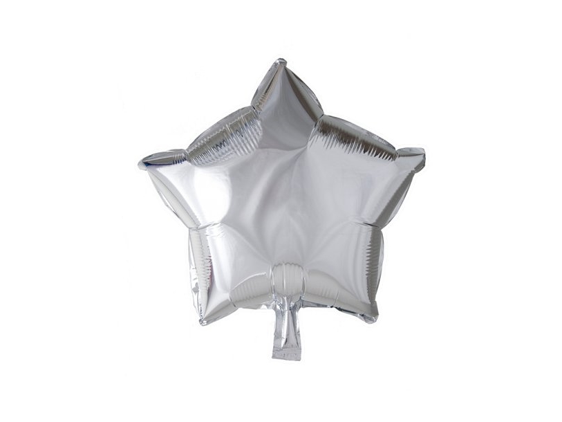 Silberner Folienballon, Stern