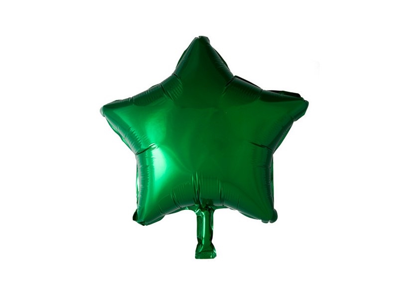Grüner Folienballon, Stern