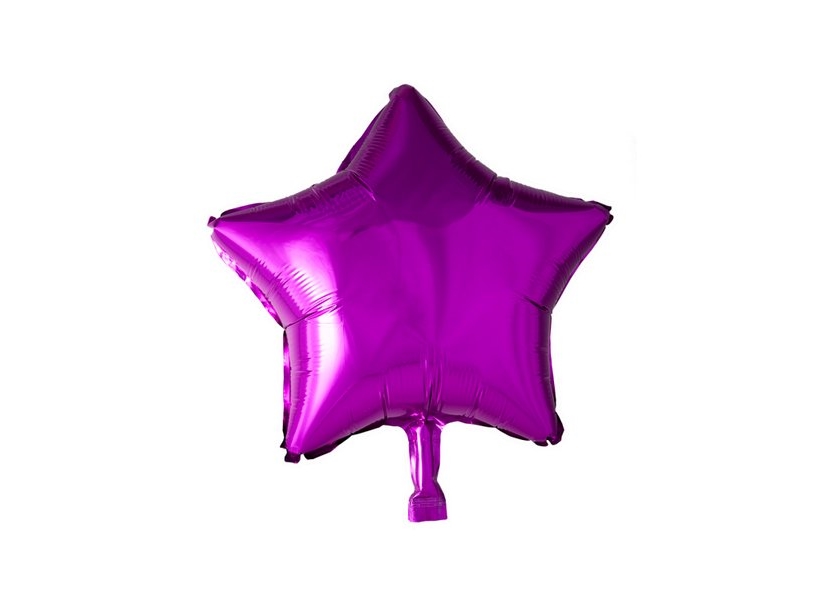 Hot Pink Folienballon, Stern