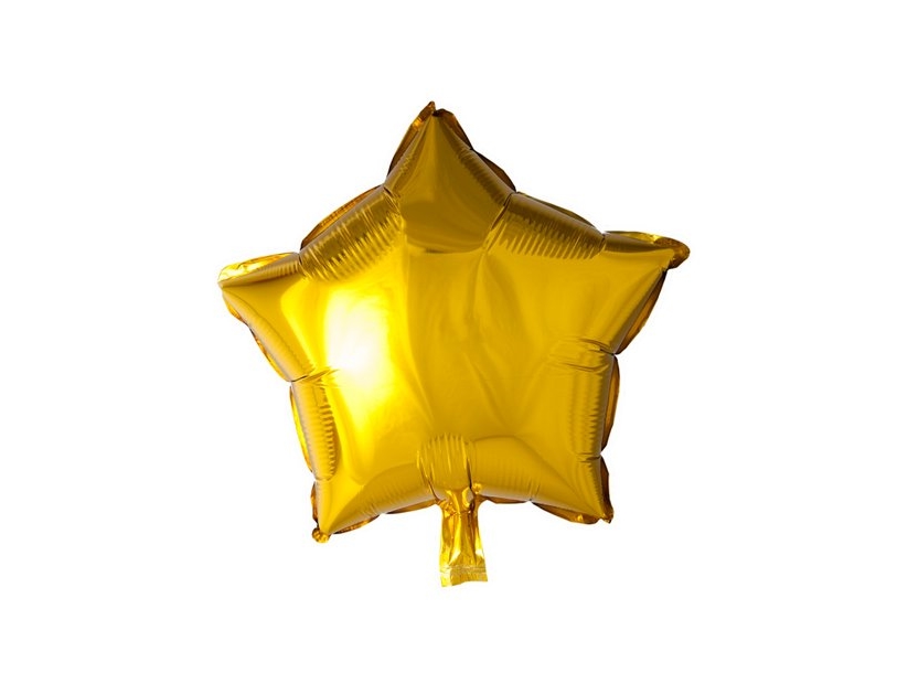 Goldfolienballon, Stern