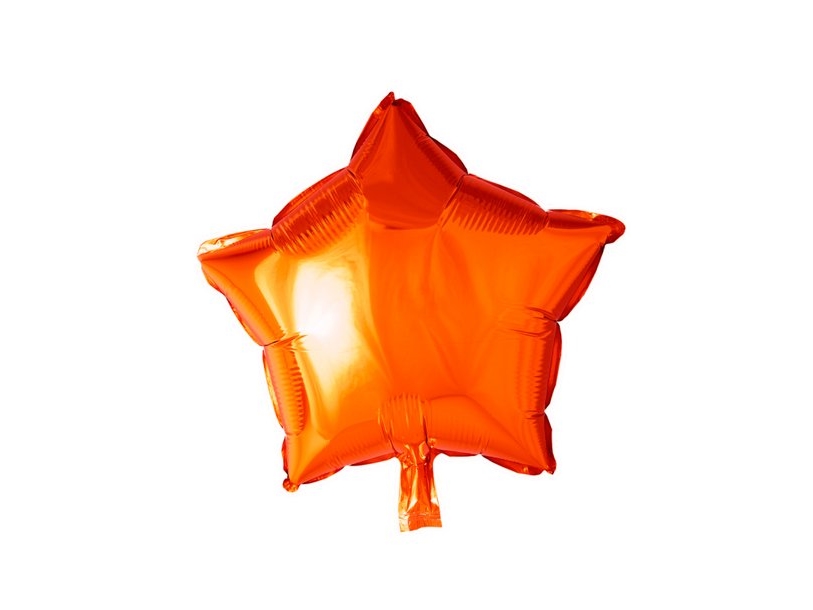 Orange Folieballon, Stjerne