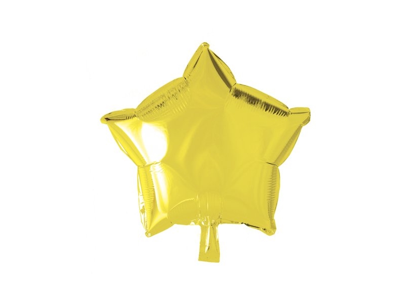 Gelber Folienballon, Stern