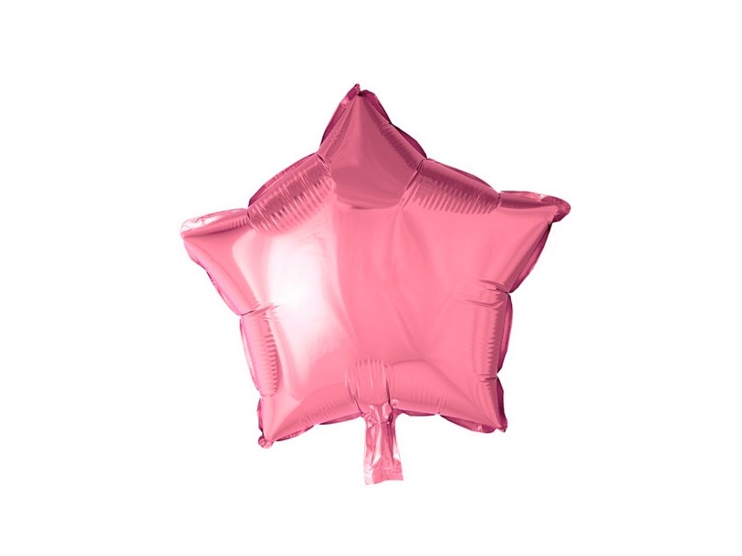 Rosa Folienballon, Stern