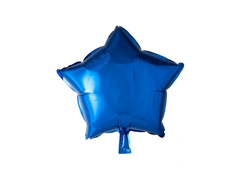 Blauer Folienballon, Stern