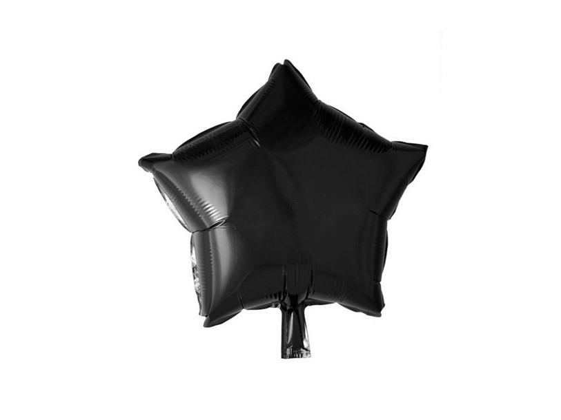 Schwarzer Folienballon, Stern