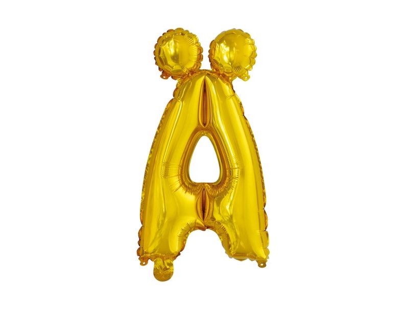 Folie Ballon Ä, Guld 41 Cm