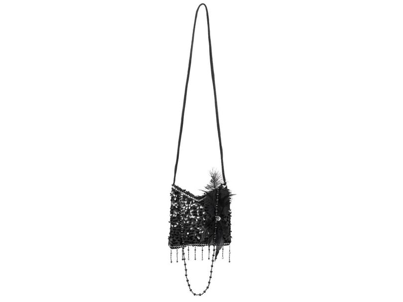 Flapper Handtasche Mit Federn