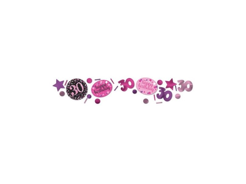 Konfetti 30 Jahre Pink Sparkling