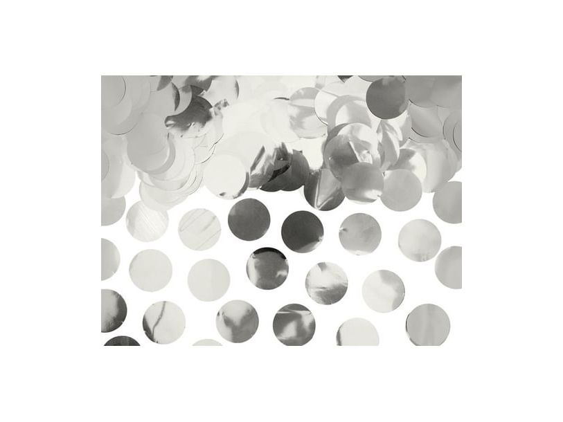 PartyDeco KONS45-018, Konfettikanon, Silver, 1 färger, Circel, Folie, Temafest | TV, Ljud & Bild - Musikstudio - Effekt utrustning | GameStuff