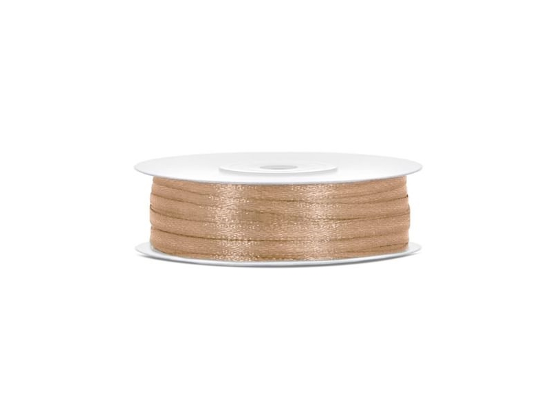 Hellgoldenes Satinband 3Mm