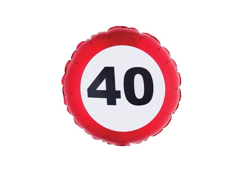 Folienballon Trafik Skilt 40