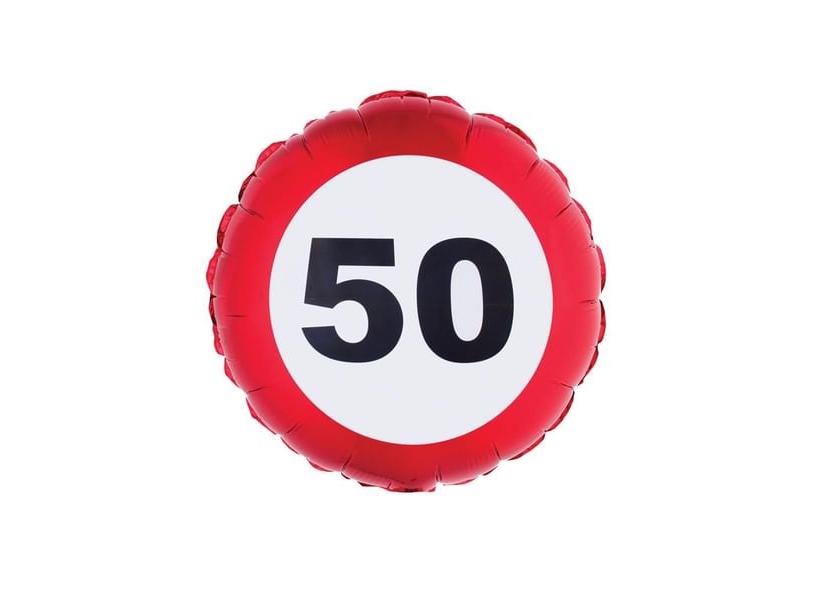 Folienballon Trafik Skilt 50