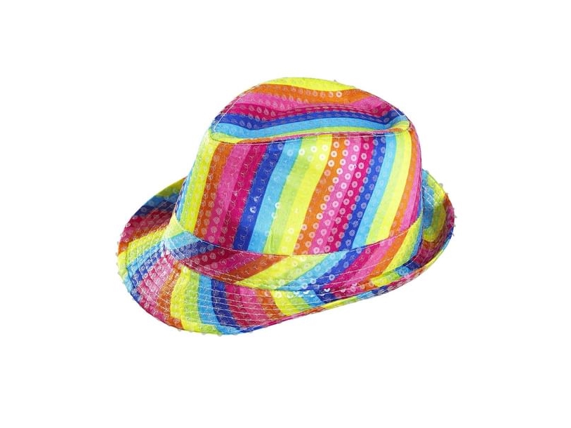 Regenbogen-Fedora-Hut