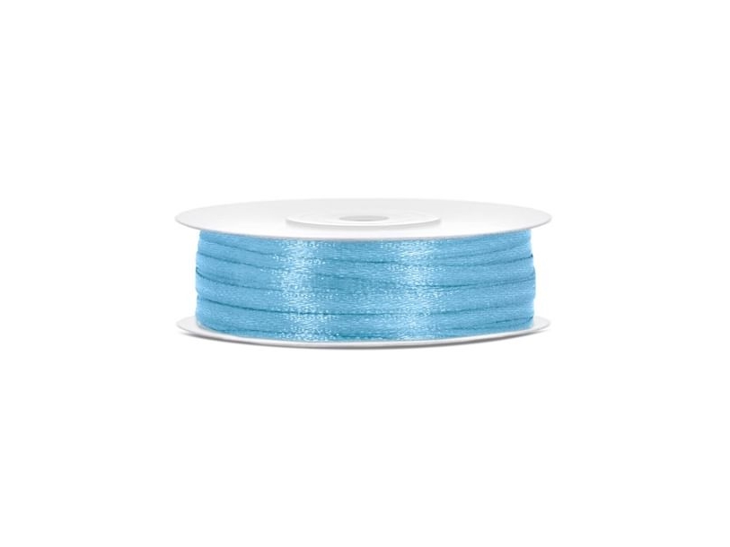 Hellblaues Satinband 3 Mm