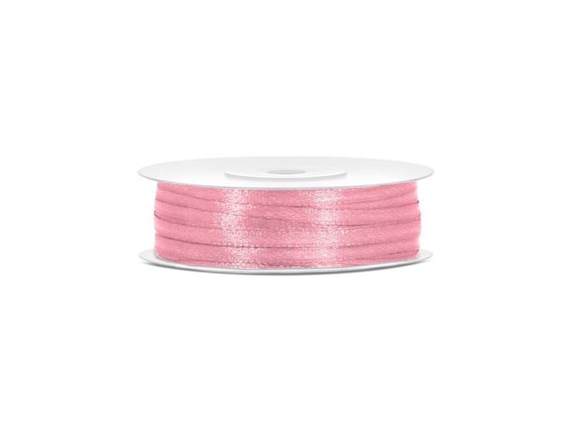Rosa Satinband 3 Mm