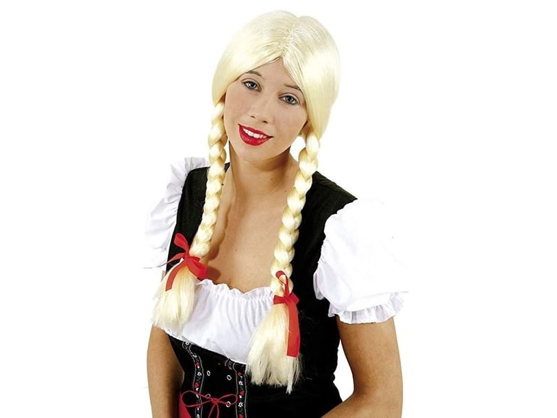 Blonde Heidi-Perücke