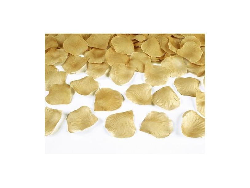 Goldene Rosenblüten 500 Stück