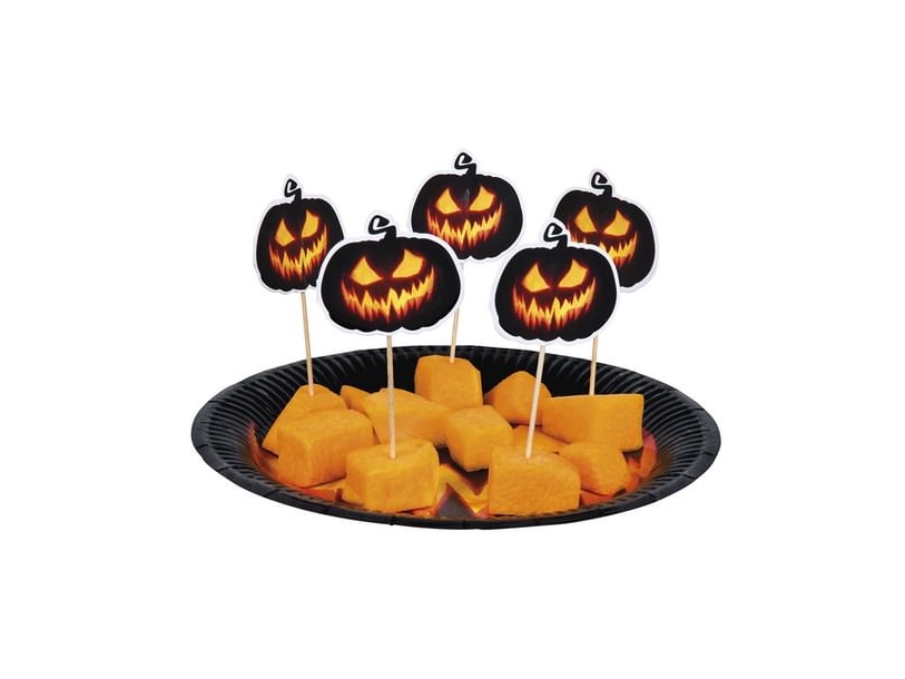 Creepy Pumpkin Cocktailsticks