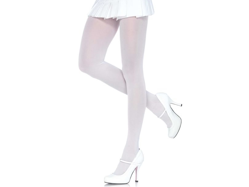 Weiße Strumpfhose Xl