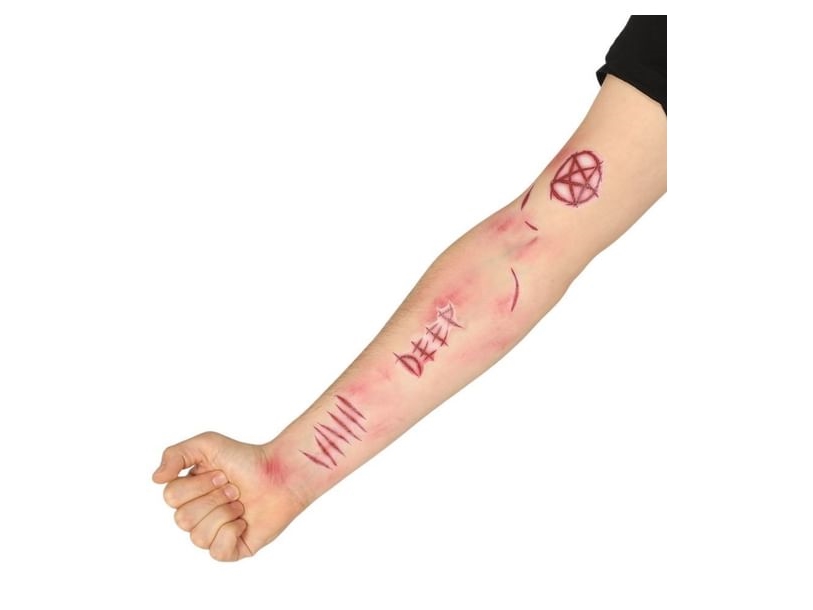 Demon scar tatoveringer | Leksaker - Rollek - Kostym tillbehör | GameStuff