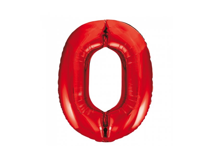 Røde Talballoner, 86 Cm