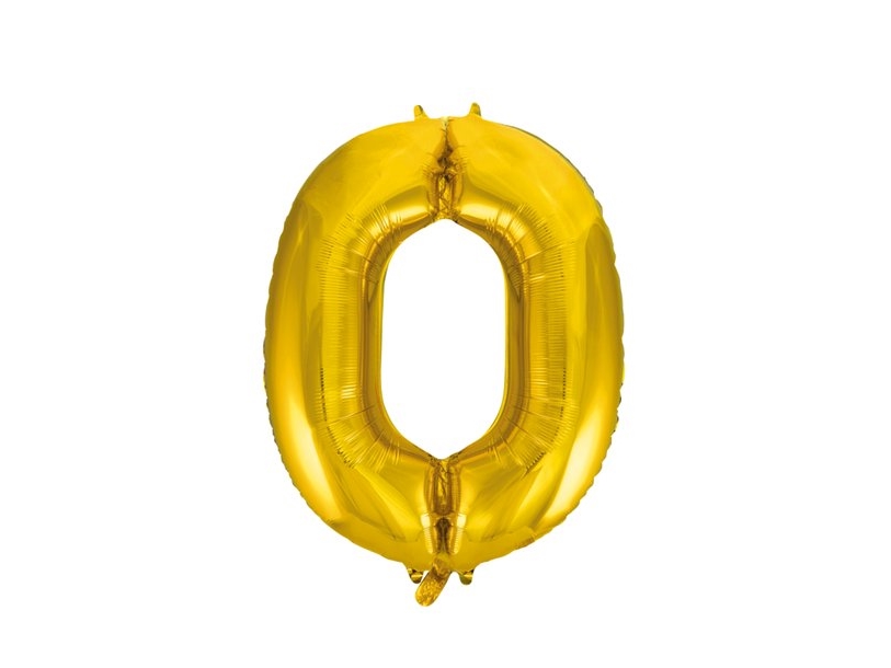 Folienballon Gold 0, 86 Cm