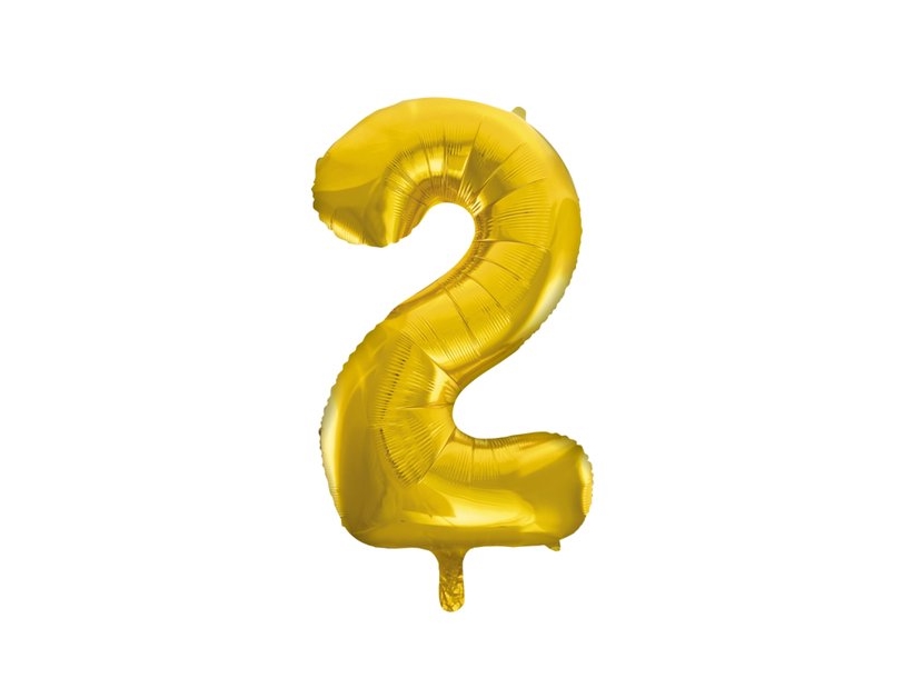 Folienballon Gold 2, 86 Cm