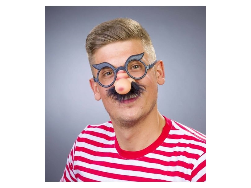 Brille Mit Nase Und Schnurrbart