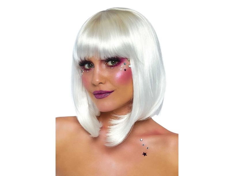 Helmi valkoinen lyhyt peruukki, UV