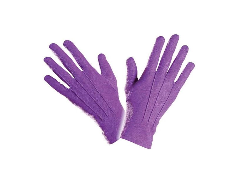 Lila Handschuhe