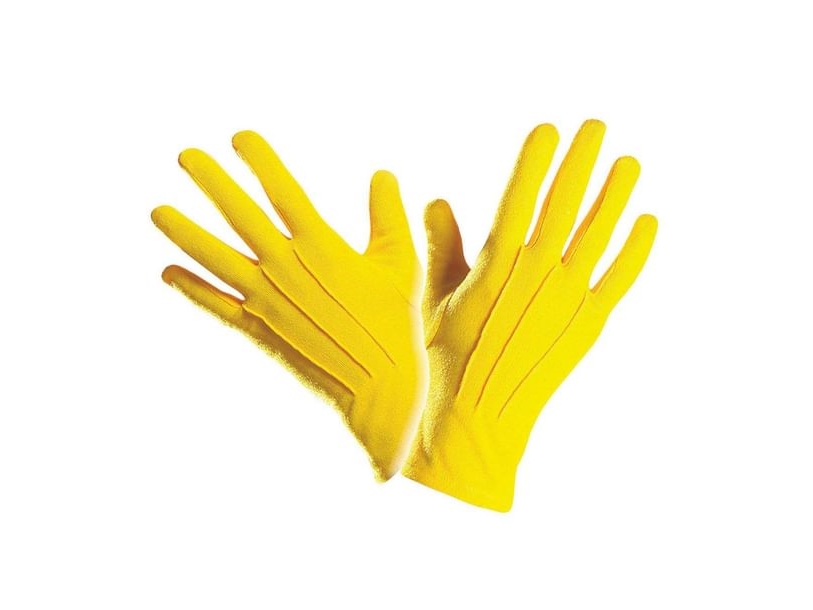 Gelbe Kurze Handschuhe