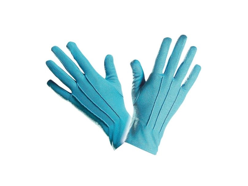 Blaue Kurze Handschuhe
