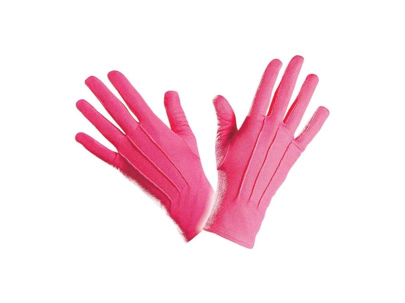 Pink korte handsker | Leksaker - Rollek - Kostym | GameStuff